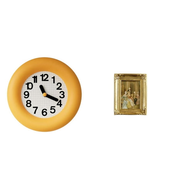 Reloj de pared,Reloj de pared redondo moderno y silencioso para dormitorio,Marco de fotos,Soporte de resina para marco de fotos,colgador para tarjetas,Decoración de pared con collage de fotos