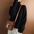 thumbnail image 5 of 2025 Winter Sweater Black Sweater Long Sleeves Turtleneck Mens Cardigan Sweater Solid Color Cozy Sweater Gym Hoodie(M), 5 of 5