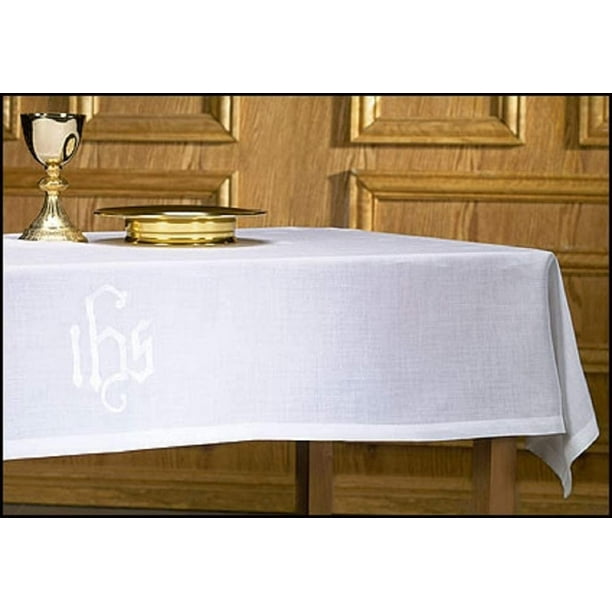 Altar Frontal 100 Linen 44, What Size Tablecloth For 44 X 72 Table