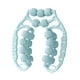 thumbnail image 1 of Rodillo de masaje de 21 ruedas para ejercicios de brazos, manual, para deportes en interiores Azul, 1 of 8