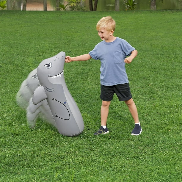 Punching Bag Bolsa De Boxeo Inflable Infantil De Tiburón