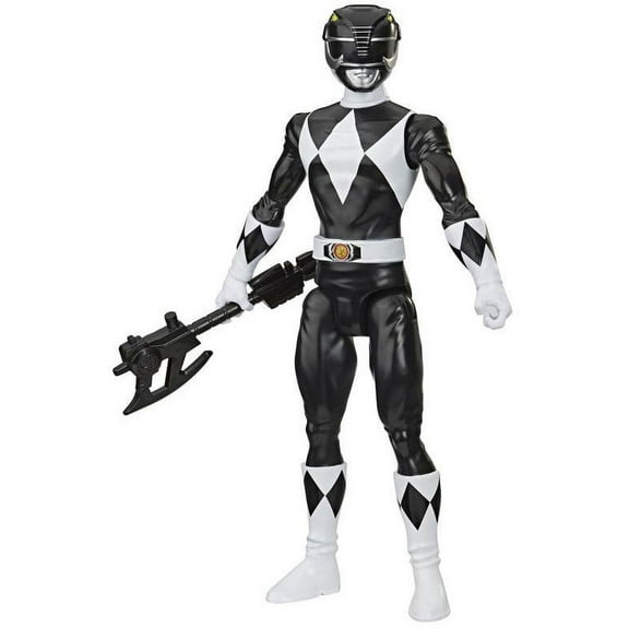 Power Rangers: Mighty Morphin Black Ranger Toy Action Figure for Boys and Girls (12")