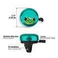 thumbnail image 3 of WIRESTER Green Bicycle Bell Aluminum Alloy Mini Bike Bell With Ring Horn Accessories for Adults Men Women Kids Girls and Boys -Green Frog, 3 of 7