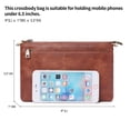 thumbnail image 6 of SENDEFN Small Crossbody Bags for Women Trendy Clutch Purse PU Leather Shoulder Bags with Adjustable Strap, 6 of 8