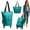 Green, variant on Foldable Utility Cart with Wheels, Portable Two in One Rolling Trolley for Grocery and Outdoor Use, Carrying Format for Family Shoppers Household Transport and Everyday Travel Tasks