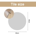 thumbnail image 2 of Transparent tabletop protective film Thick transparent plastic tablecloth suitable for round tables, 2 of 6