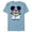 Ocean Blue, variant on Disney Mickey Mouse Football #28 Game Time Sports - Short Sleeve Blended T-Shirt for Adults - Customized-Yellow