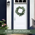 thumbnail image 5 of Eucalyptus Wreath Spring Summer Wreath for Front Door Green Leaves Wreath for Room Farmhouse Holiday Decor for Outdoor Indoor, 5 of 13