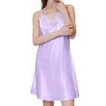 thumbnail image 4 of DISKEBUISS Women Sleepwear Underwear Nightgown Lace Satin Slip Silk Negligee Nightie Bridal Babydoll, 4 of 6