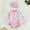 Pink, variant on RTKFRFL Swimsuits For Teens 2 Piece Floral Bunny Print Cute Onesie Bikini With Swim Cap Summer Beach Vacation Swimwear Beachwear Bathing Suit