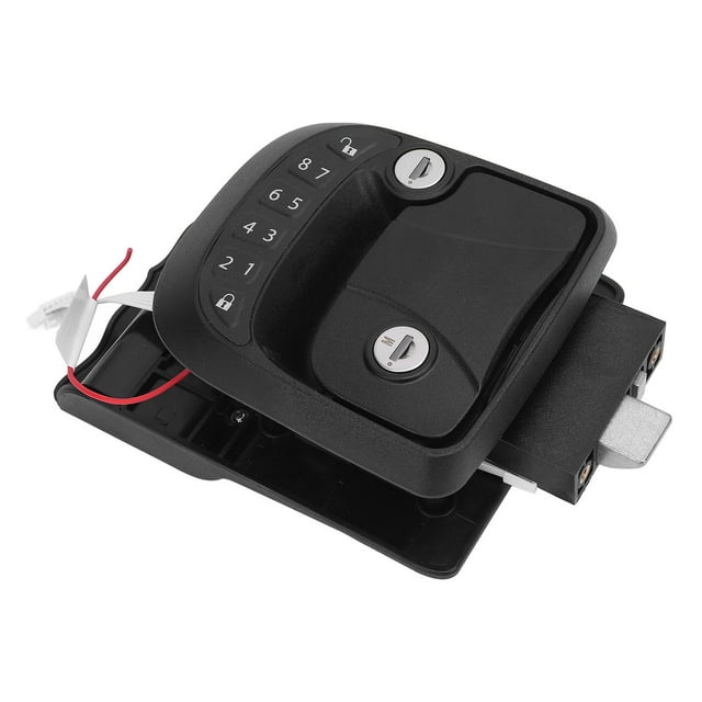 Door Latch Lock, Keyless Entry RV Door Lock Replacement, Remote Control Keypad Zinc Alloy Door Latch for Travel Trailers Motorhomes Cargo, Lock Replacement, Trailer Accessories