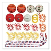 Champion Sports Physical Education Variety Playground Activity Set, White