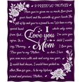 thumbnail image 5 of Jekeno Birthday Gifts for Women-Unique Mom Gifts from Daughter or Son for Birthday-Gift Blanket,Double Sided Printed Throw- Mother's Day, Christmas, Birthday,Warm Soft 50"x60" (Purple)-I Love You Mom, 5 of 7