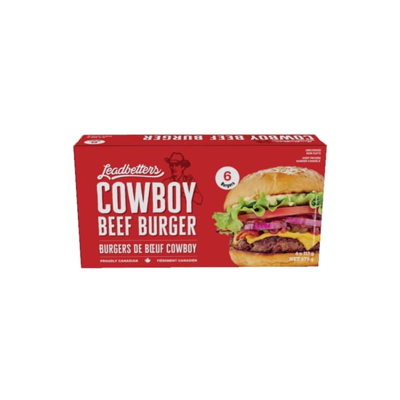 Leadbetters Cowboy Burger, 6 Pieces