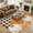 Orange, Black, variant on Entryway Rug 2'x3', Orange White Pumpkin Fall Kitchen Runner Rugs Non-Slip Carpet Mats, Thanksgiving Eucalyptus Plaid Bedside Rugs Runners Washable Floor Carpet for Bathroom Laundry Room