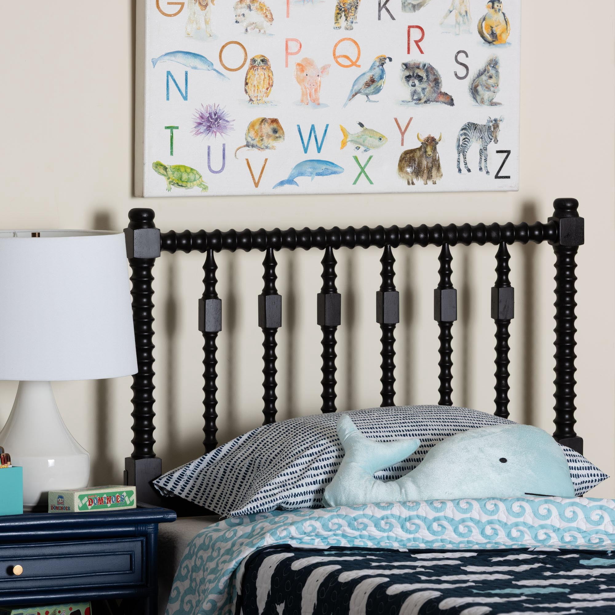 Baxton Studio Juliette Traditional Headboard, Twin, Black