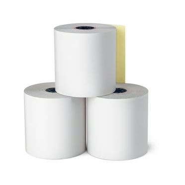 Cartney Canada BPA-Free 3" X 175' Bond Paper Receipt Rolls - 5 Pack For Restaurant & Kitchen Printers