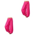 thumbnail image 1 of Pantalones de pierna ancha para descansar Qarigey Pantalones deportivos Tallas grandes Yoga Ropa de playa Rosa roja L 2Conjunto, 1 of 6
