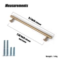 thumbnail image 6 of Goo-Ki 7.6''(192mm) Hole Center Champagne Bronze Zinc Alloy Cabinet Handles - Modern Striped Decorations Cabinet Pull Hardware for Bedroom, Kitchen, 6 Pack, 6 of 6