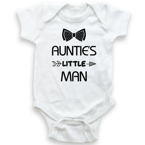 Auntie's Little Man - Baby Bodysuit - Cute Baby Shower Gift - Baby Boy Bodysuit