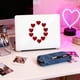 thumbnail image 5 of Decoraciones para San Valentín, adornos para San Valentín, regalos para San Valentín, 10 pegatinas holográficas de corazón, pegatinas adhesivas para San Valentín, cinta de papel., 5 of 6