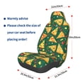 thumbnail image 3 of Balery Pizza Pattern Car Seat Cover - Soft & Breathable Front Premium Covers with Non-Slip Protector Fits Most Automotive, Vans, SUVs, Trucks - 1 Unit, 3 of 5
