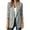 Gray, variant on Staron Women's Cotton Linen Blazer Lightweight Casual Long Sleeve Button Down Collared Work Jacket Solid Business Cardigan Tops Beige L