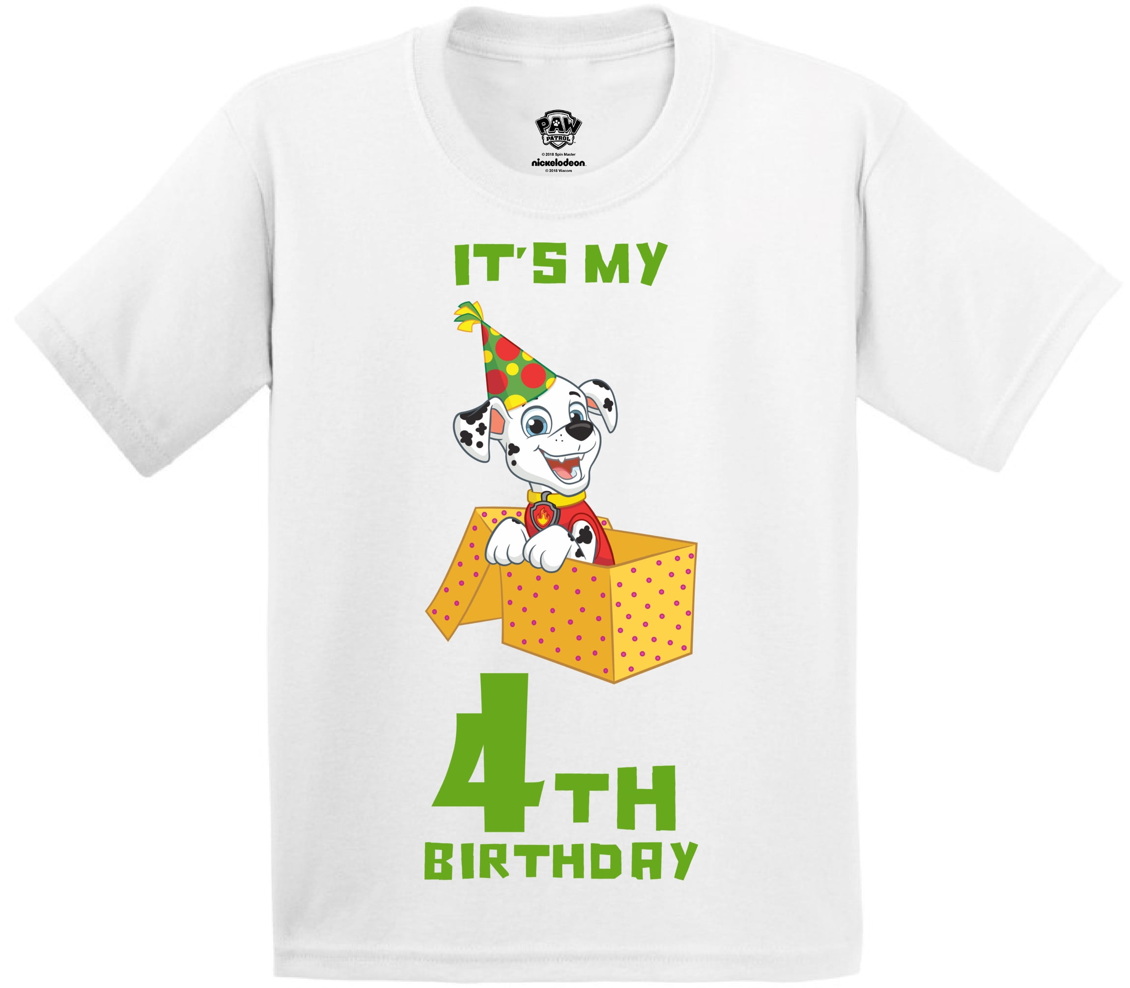 paw patrol shirts 4t