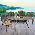 thumbnail image 5 of TPHORK Cast Aluminum 86" Rectangular Patio Dining Table,Outdoor Dining Table for 8-10,Patio Metal Dining Table with Umbrella Hole for Backyard,Garden,Poolside, 5 of 8