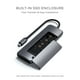 thumbnail image 5 of Adaptador Multipuertos Híbrido USB-C SATECHI Gris Espacial con Puertos M.2 SATA SSD y HDMI 4K 60Hz, 5 of 5