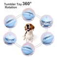 thumbnail image 5 of Interactive Treat Dispensing Dog Toys, UFO Shaped Dog Interactive Toys for Boredom,Dog Enrichment Toys and Treat Dispenser for Pets - blue, 5 of 6