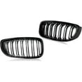 thumbnail image 3 of Applicable to Front Bumper Kidney Grille Grill Compatible For BMW F34 3-Series GT 12-18 Gloss Black Pair Grilles, 3 of 7