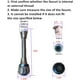 thumbnail image 2 of Rociador de grifo flexible de 360° para fregadero de cocina, aireador ABS cromado pulido para agua fría y caliente (plateado), 2 of 7