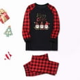 thumbnail image 2 of Odeerbi Christmas Pajamas for Family Plaid Holiday Long Sleeve Family Christmas Pajamas Matching Sets Mom Fashion Plaid Print Blouse Tops Pants Sleepwear Xmas Family Matching PJs Set Red, 2 of 6