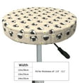 thumbnail image 4 of Haiem Pug Dog Face Cushion Round Bar Chair Seat Cover Bar Chair Cushion Covers Elastic Washable Bar Chair Cover,Protects from Scratches and Stains-12 inch, 4 of 7