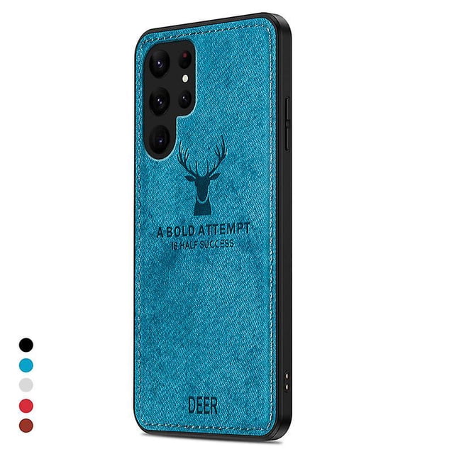 Cloth Deer Pattern Case Compatible Samsung Galaxy S23 Ultra/s23 Plus/s23 Soft Elk Deer Shell Cover