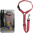 thumbnail image 3 of Dog Cat Safety Seat Belt Strap Car Headrest Reflective Nylon Restraint Adjustable Nylon Fabric Dog Restraints Vehicle Seatbelts Harness, 3 of 8
