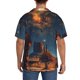 thumbnail image 3 of Fotbe Cowboy Boots Under Starry Sky Camisa Estampada de Manga Corta para Hombre, Casual de Verano, Estilo Playero, Sin Arrugas-Medium, 3 of 5
