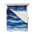 thumbnail image 7 of Navy Blue Ombre Full Size Down Alternative Comforter, Lightweight Comforter Quilt Bedding Set with Pillow Shams Modern Moire Abstract Art Luxury All Seasons Bed Comforter Duvet Insert 78"x90", 7 of 7