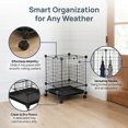 thumbnail image 3 of ADDHAT Rack Organizador De Móvil Con Antigoteo Contemporáneo Para Entradas Negras, 3 of 8