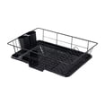 thumbnail image 1 of Escurridor de platos con bandeja de goteo, soporte para cubiertos, escurridor para palillos, cucharas y tenedores, para cocina, fregadero y encimera. Negro, 1 of 8