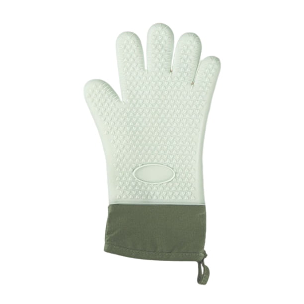 1 guante de silicona para horno, resistente al calor, antideslizante, con forro de algodón, para freidora de aire, para hornear y asar.