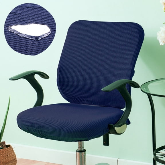 Vireellx Office Chair Cover Desk Chair Slipcovers Computer Chair Seat Covers Kitchen Stool Seat Cushion Protector Soft Elastic Stretch Fit Washable Removable Dining Chair Covers