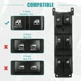 thumbnail image 4 of Interruptor de ventana eléctrica Unique Bargains para Hyundai Sonata 2005-2007 negro, 4 of 9