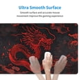 thumbnail image 4 of Xecao Red Dragon On Black for Waterproof Mouse Pad - Extended Contour Mouse Mat, Large Gaming Mousepad Laptop Keyboard Mat with Non-Slip Rubber Base, 4 of 8