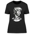 thumbnail image 1 of Monochrome David Statue Design T-Shirt Women -Image by Shutterstock, Female XX-Large, 1 of 2