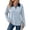 Blue#100903BB, variant on Garbnen Striped Women's Polo Shirts Color Block Buttons Collared Basic Long Sleeve Shirts for Women Relaxed Fit Basic Fall Winter Golf Shirts for Women