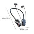 thumbnail image 3 of Bluetooth Headphones Earbuds, InsCrazy Bluetooth 5.4 Wireless Earphones with Neck Mounted Sports Game Noise Reduction LED Screen Long Battery Life and Ear Return Bluetooth Earphones, 3 of 6