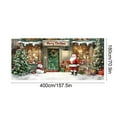 thumbnail image 4 of Feltree Christmas Garage Banner Large 157x71 Inch Polyester Outdoor Door Decoration for Holiday Party Festive Backdrop, 4 of 8