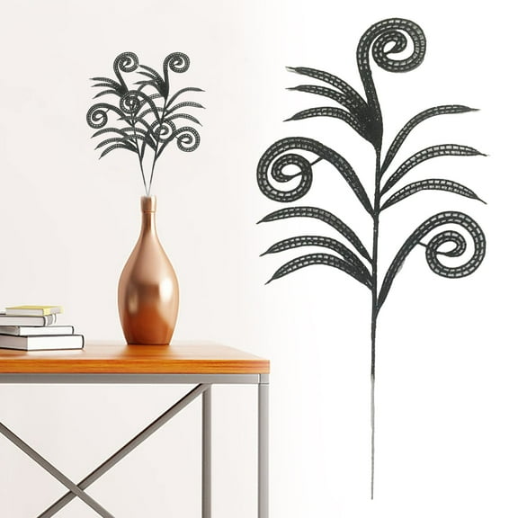 Artificial Flowers for christmas 5pcs Christmas Gold Leaves Decorations Leaves Artificial Flowers Xmas Decor Decorative Leaves Christmas Tree Picks Holly Leaves Garland Decoration Floral Cake Spray